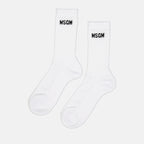 언더웨어 및 홈웨어 Chaussettes à logo MSGM 하얀색 Femme