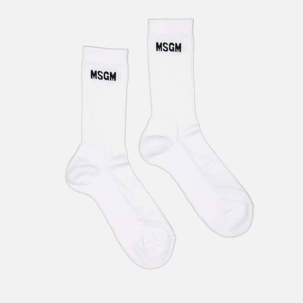 언더웨어 및 홈웨어 Chaussettes à logo MSGM 하얀색 Femme