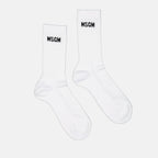 언더웨어 및 홈웨어 Chaussettes à logo MSGM 하얀색 Femme