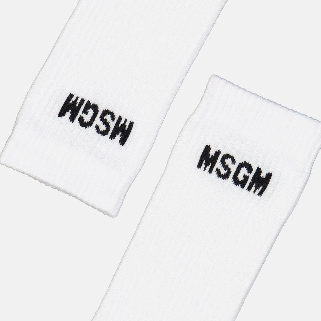 언더웨어 및 홈웨어 Chaussettes à logo MSGM 하얀색 Femme