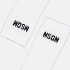 언더웨어 및 홈웨어 Chaussettes à logo MSGM 하얀색 Femme