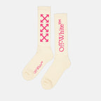 언더웨어 및 홈웨어 Chaussettes Bookish Arrow Off-White 하얀색 Femme