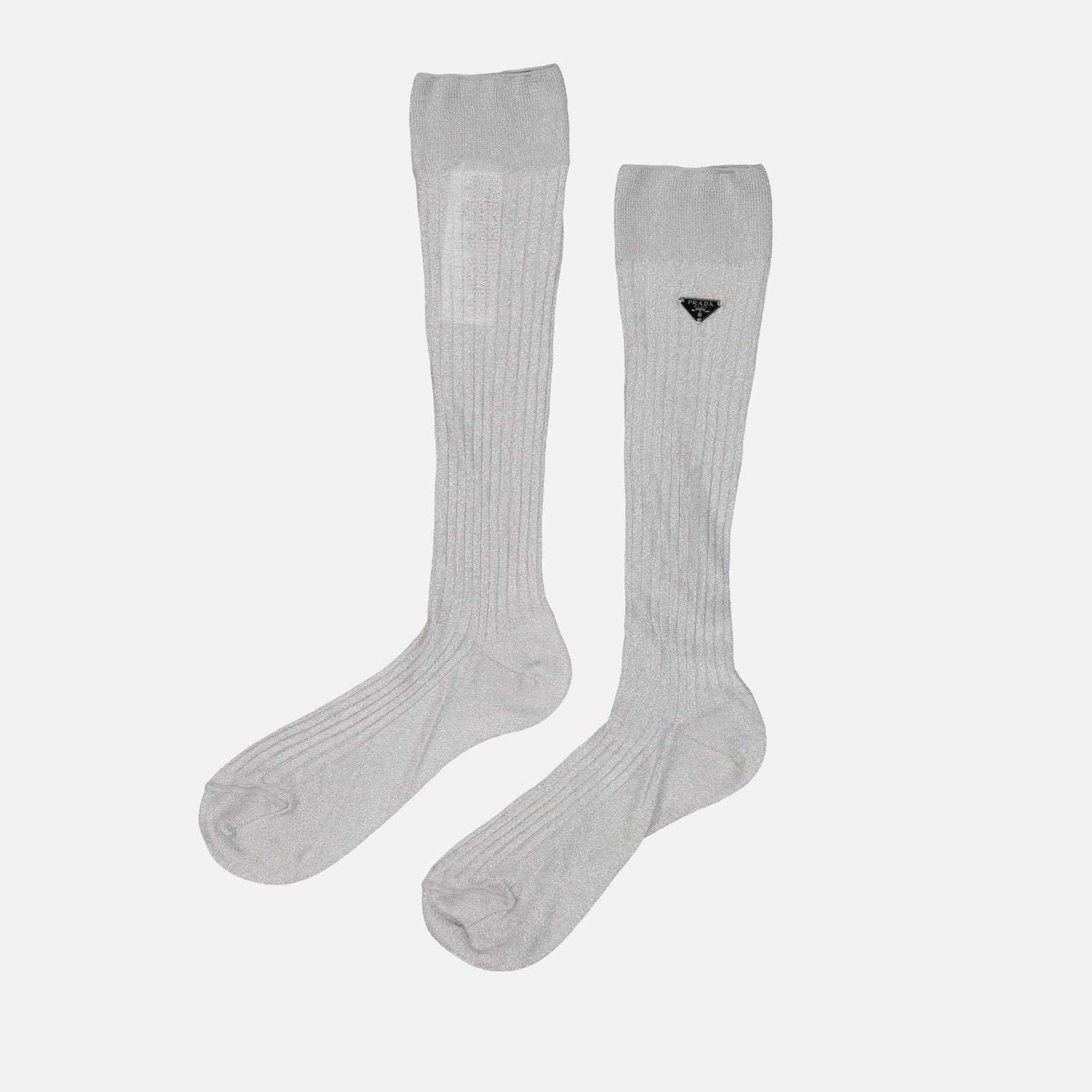 Underwear and homewear Lurex socks Prada Silver Women