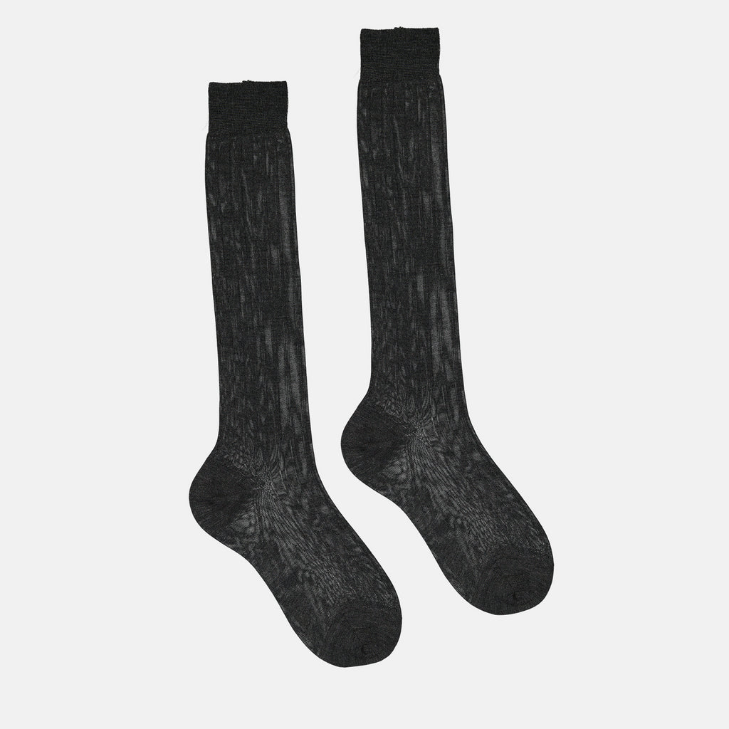 언더웨어 및 홈웨어 Chaussettes en soie Miu Miu 회색 Femme