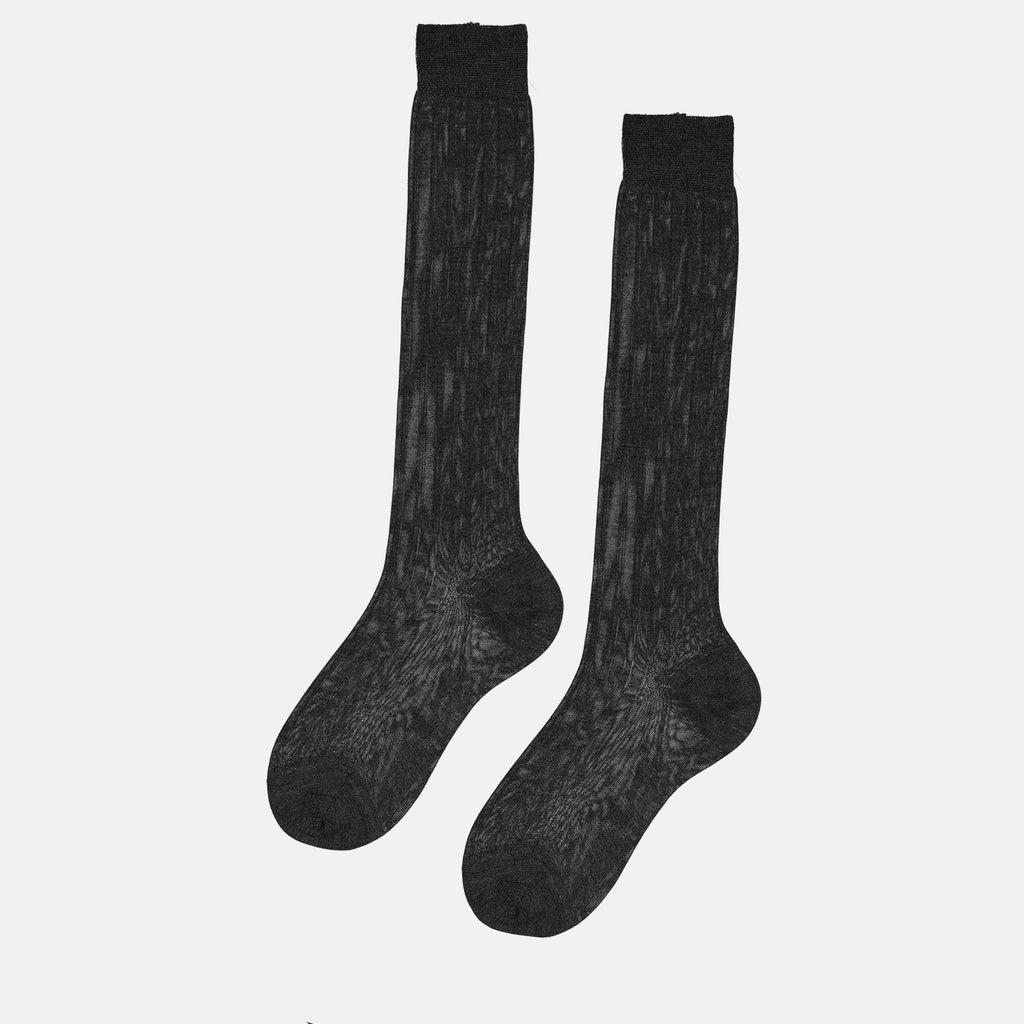 언더웨어 및 홈웨어 Chaussettes en soie Miu Miu 회색 Femme