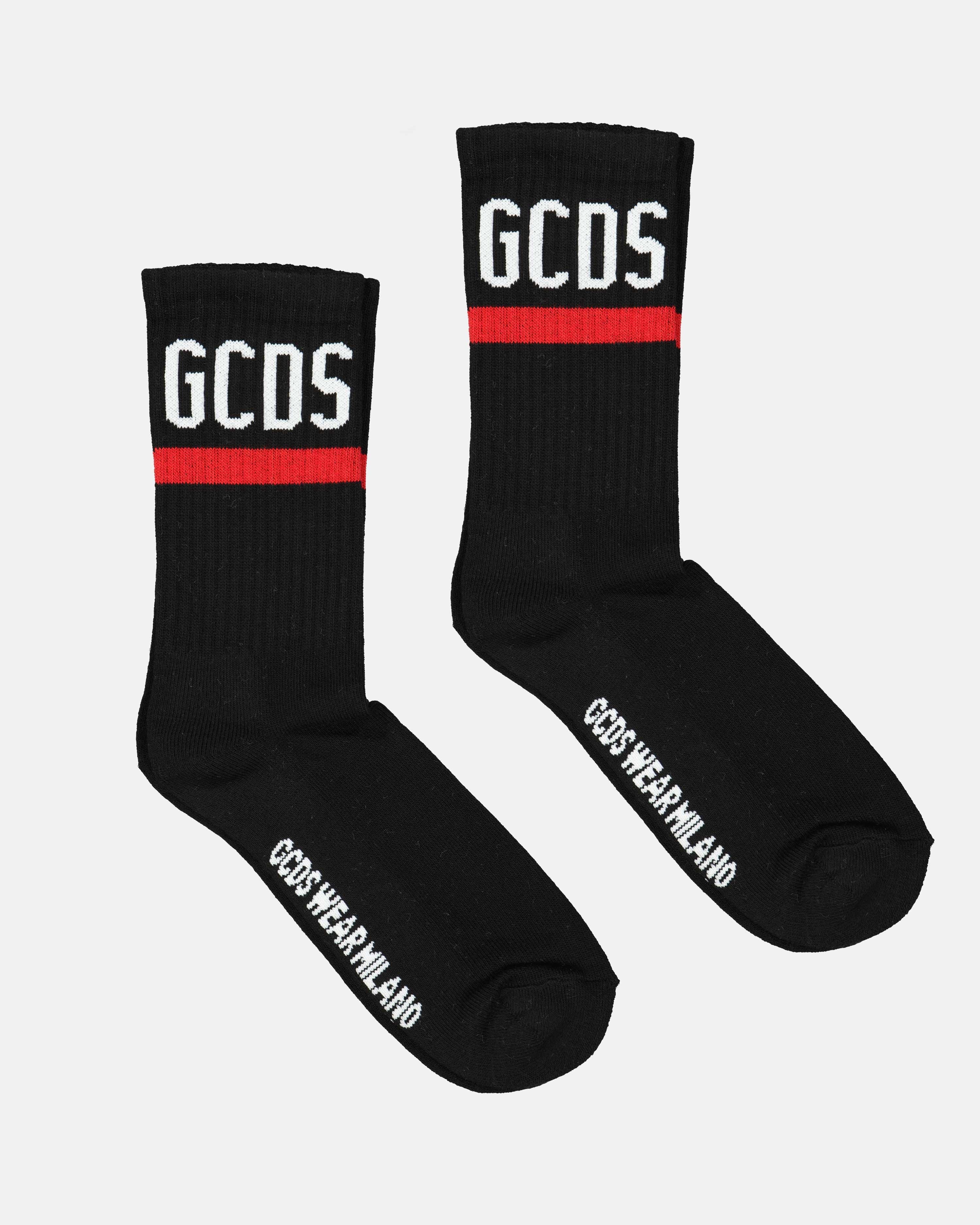 언더웨어 및 홈웨어 Chaussettes à logo GCDS pour Homme Noir GCDS 검은색 Femme