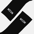 Sous-vêtements et homewear Chaussettes à logo MSGM Noir Femme