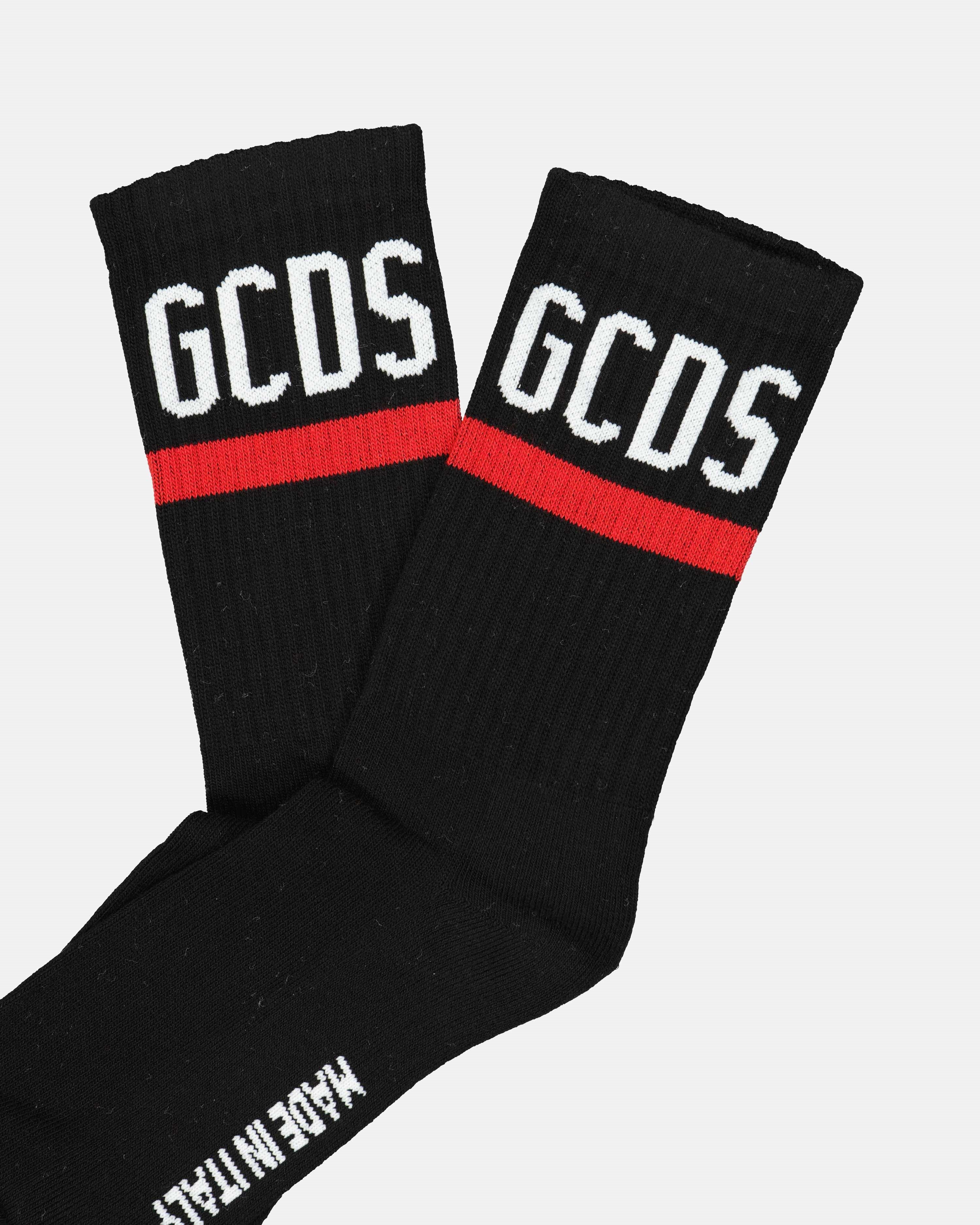 언더웨어 및 홈웨어 Chaussettes à logo GCDS pour Homme Noir GCDS 검은색 Femme