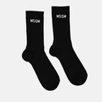 Sous-vêtements et homewear Chaussettes à logo MSGM Noir Femme