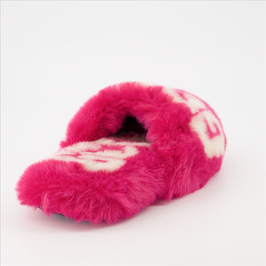 Ropa interior y homewear Chaussons à fourrure GCDS Rosa Unisexo