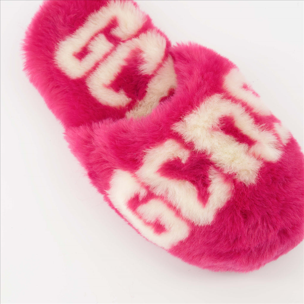 Ropa interior y homewear Chaussons à fourrure GCDS Rosa Unisexo