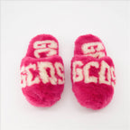 アンダーウェア・ホームウェア 毛皮のスリッパ GCDS ピンク ユニセックス