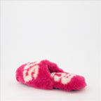 アンダーウェア・ホームウェア 毛皮のスリッパ GCDS ピンク ユニセックス