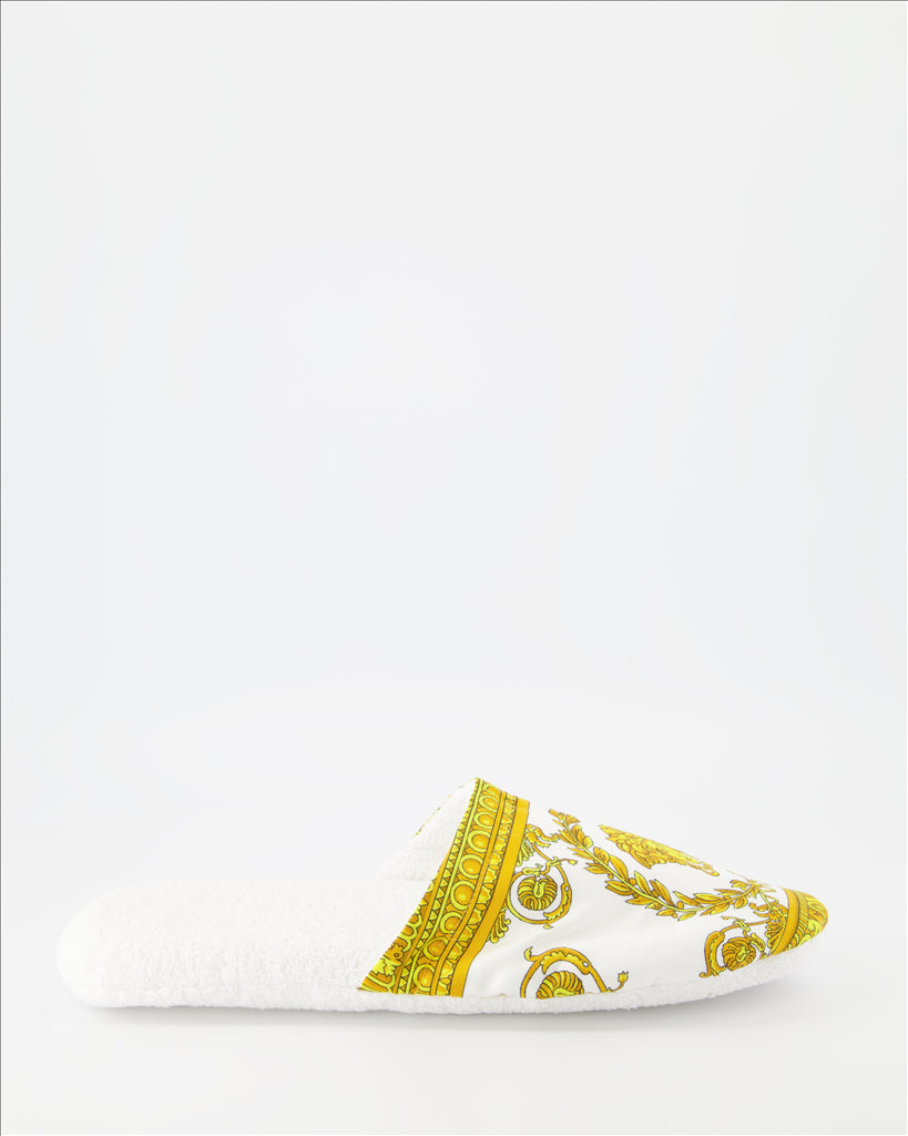 Ropa interior y homewear Chaussons Barocco Versace Blanco Unisexo
