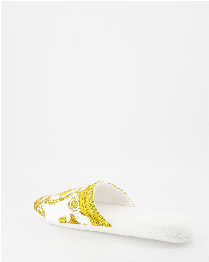 Ropa interior y homewear Chaussons Barocco Versace Blanco Unisexo