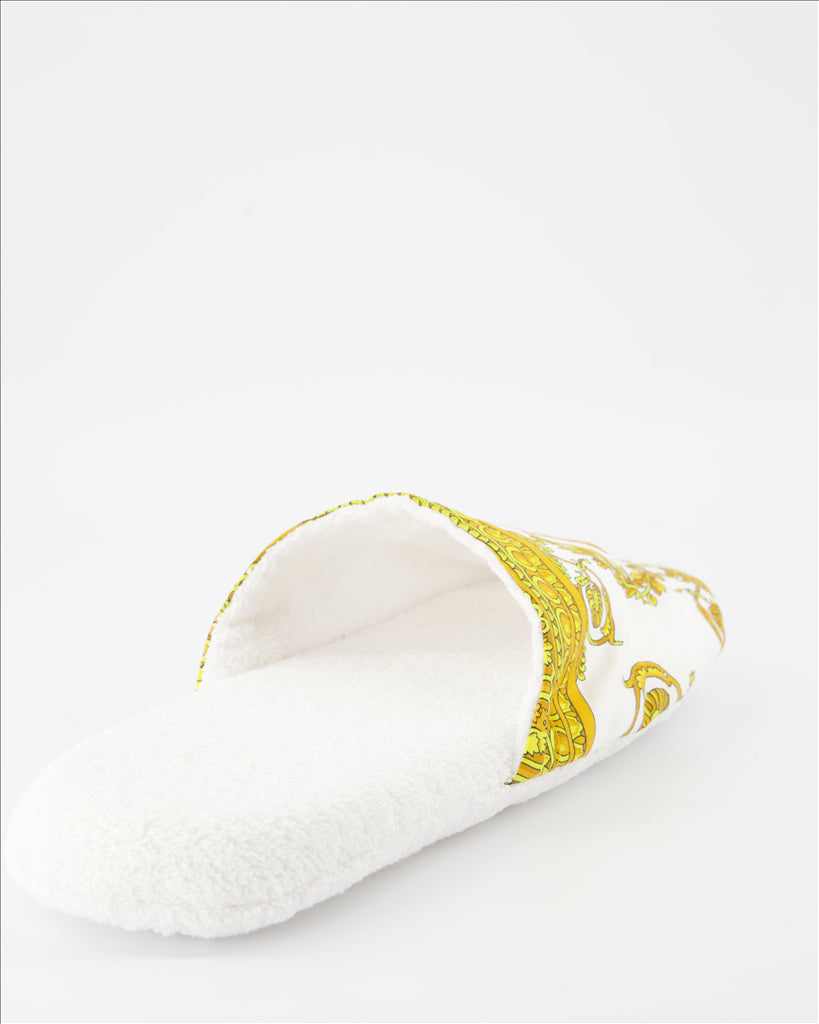 Ropa interior y homewear Chaussons Barocco Versace Blanco Unisexo