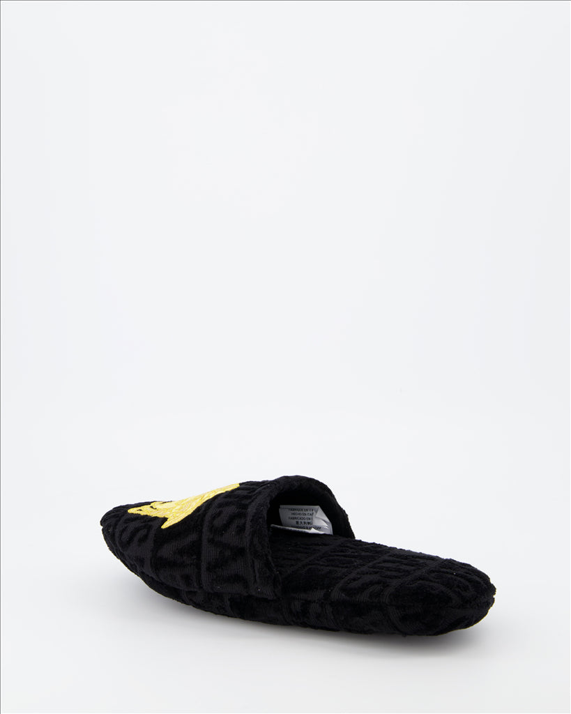 Underwear and homewear Medusa slippers Versace Black Unisex