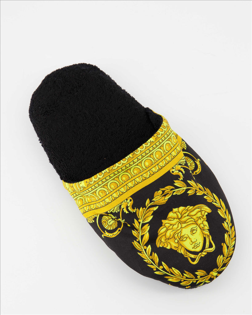 Underwear and homewear Medusa slippers Versace Black Unisex