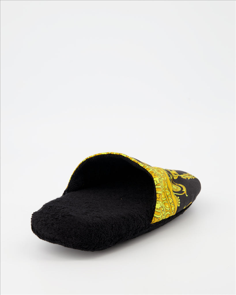 Underwear and homewear Medusa slippers Versace Black Unisex