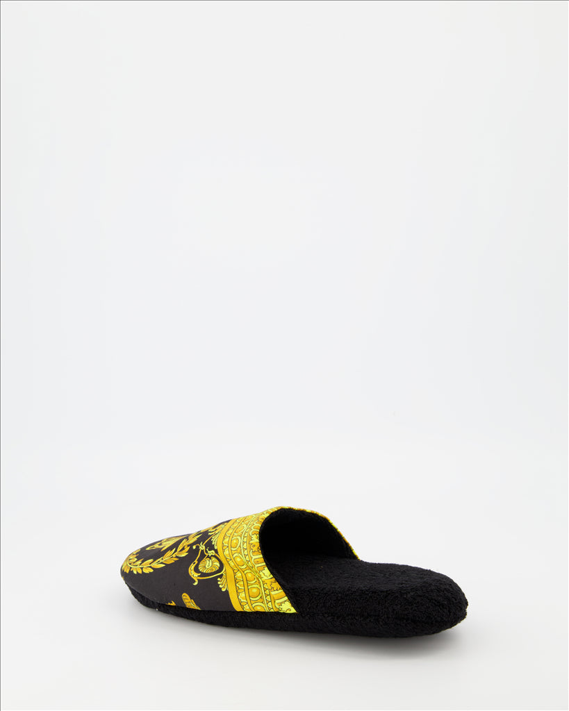 Underwear and homewear Medusa slippers Versace Black Unisex