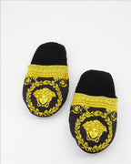 Underwear and homewear Medusa slippers Versace Black Unisex
