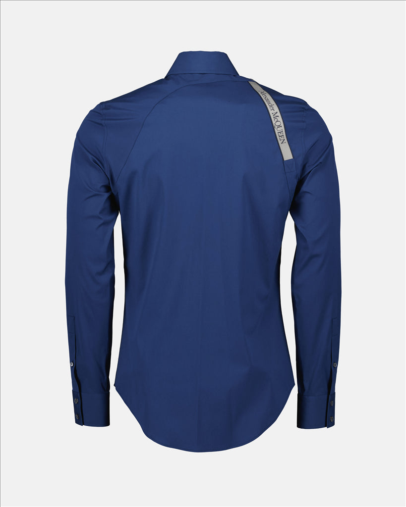 Shirts Suspender shirt Alexander McQueen Blue Man