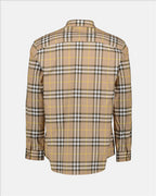 Shirts Checked shirt Burberry Beige Man