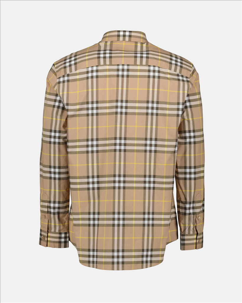 Camisas Chemise à carreaux Burberry Bege Homme