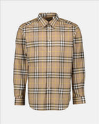 Shirts Checked shirt Burberry Beige Man