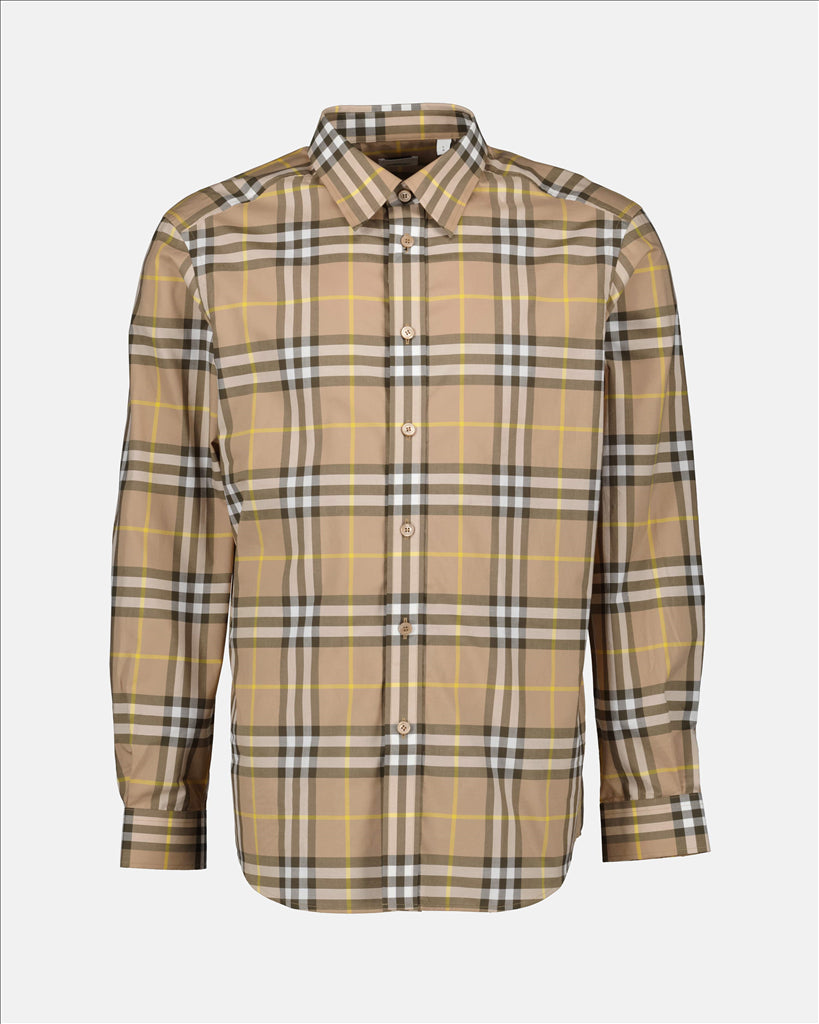 Camisas Chemise à carreaux Burberry Bege Homme