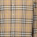 Shirts Checked shirt Burberry Beige Man