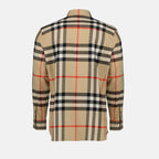 Chemises Chemise à carreaux Burberry Beige Homme