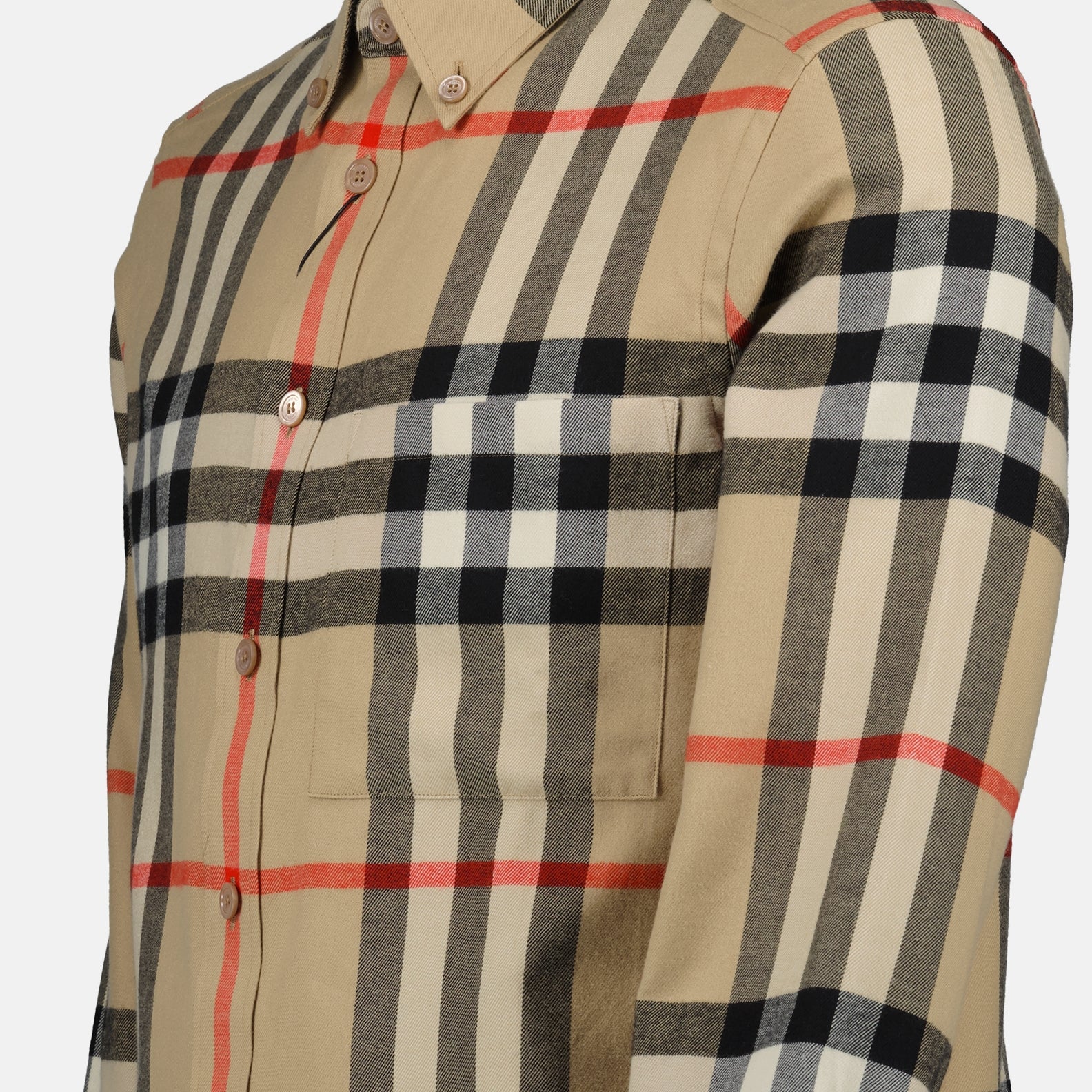 Chemises Chemise à carreaux Burberry Beige Homme