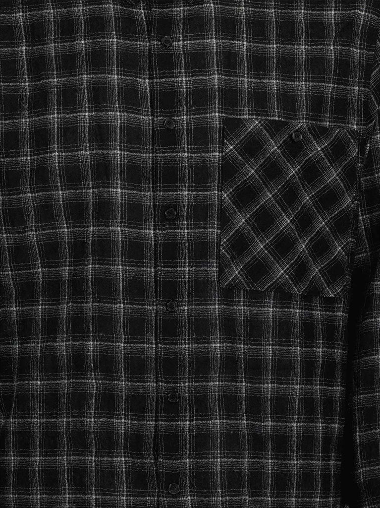 Camisas Chemise à carreaux Saint Laurent Preto Homme