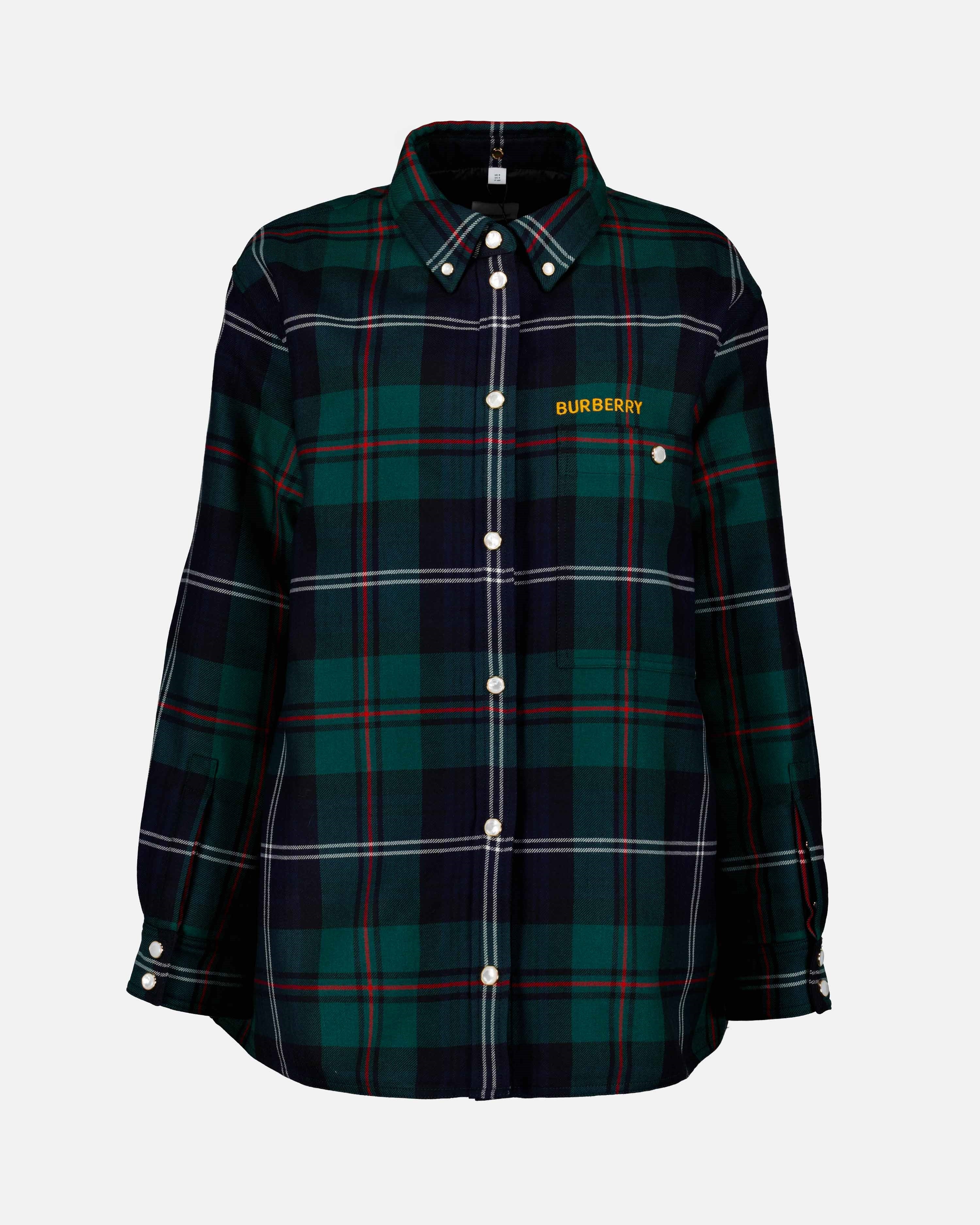 Camisas Chemise à carreaux Burberry Verde Femme