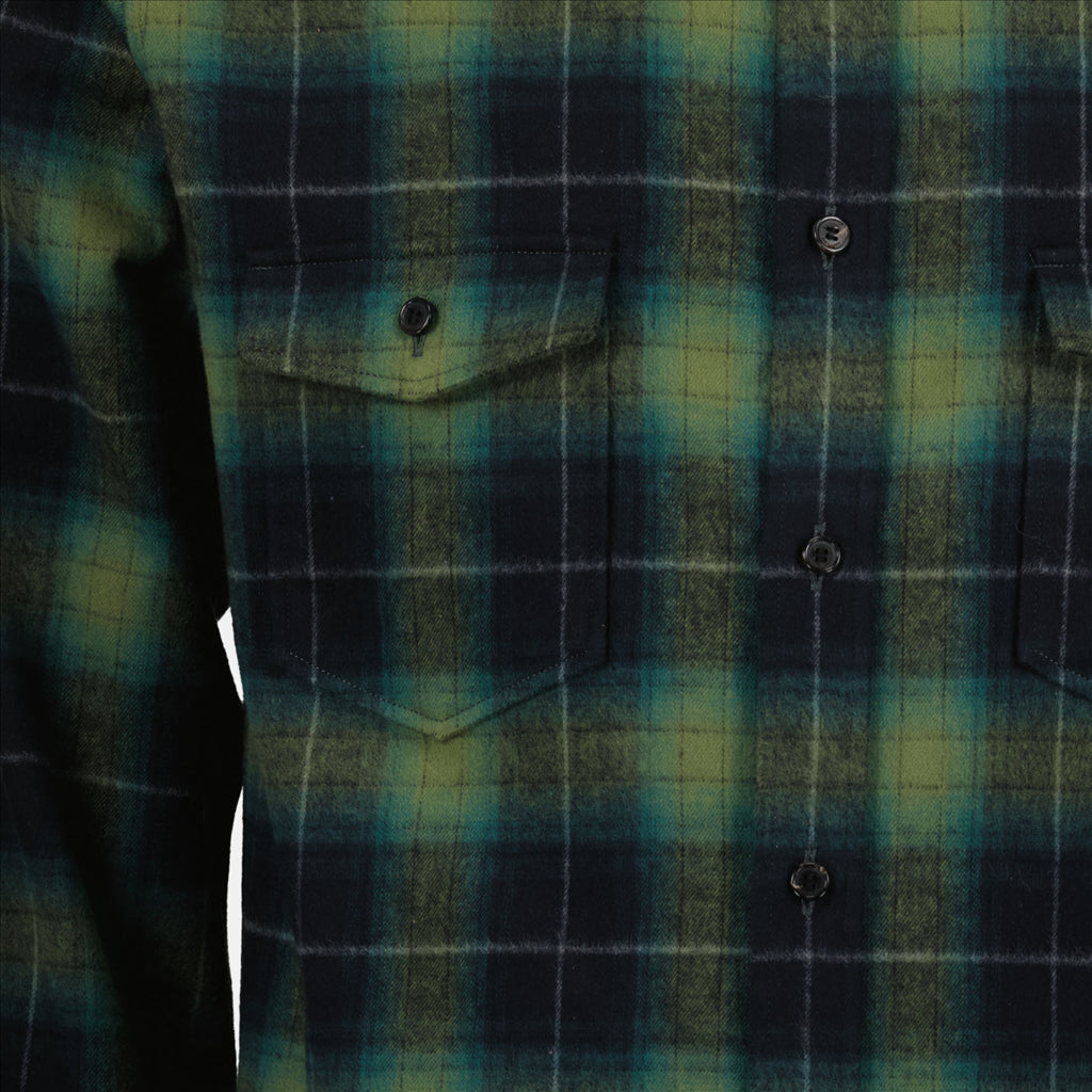 Camisas Chemise à carreaux Saint Laurent Verde Homme