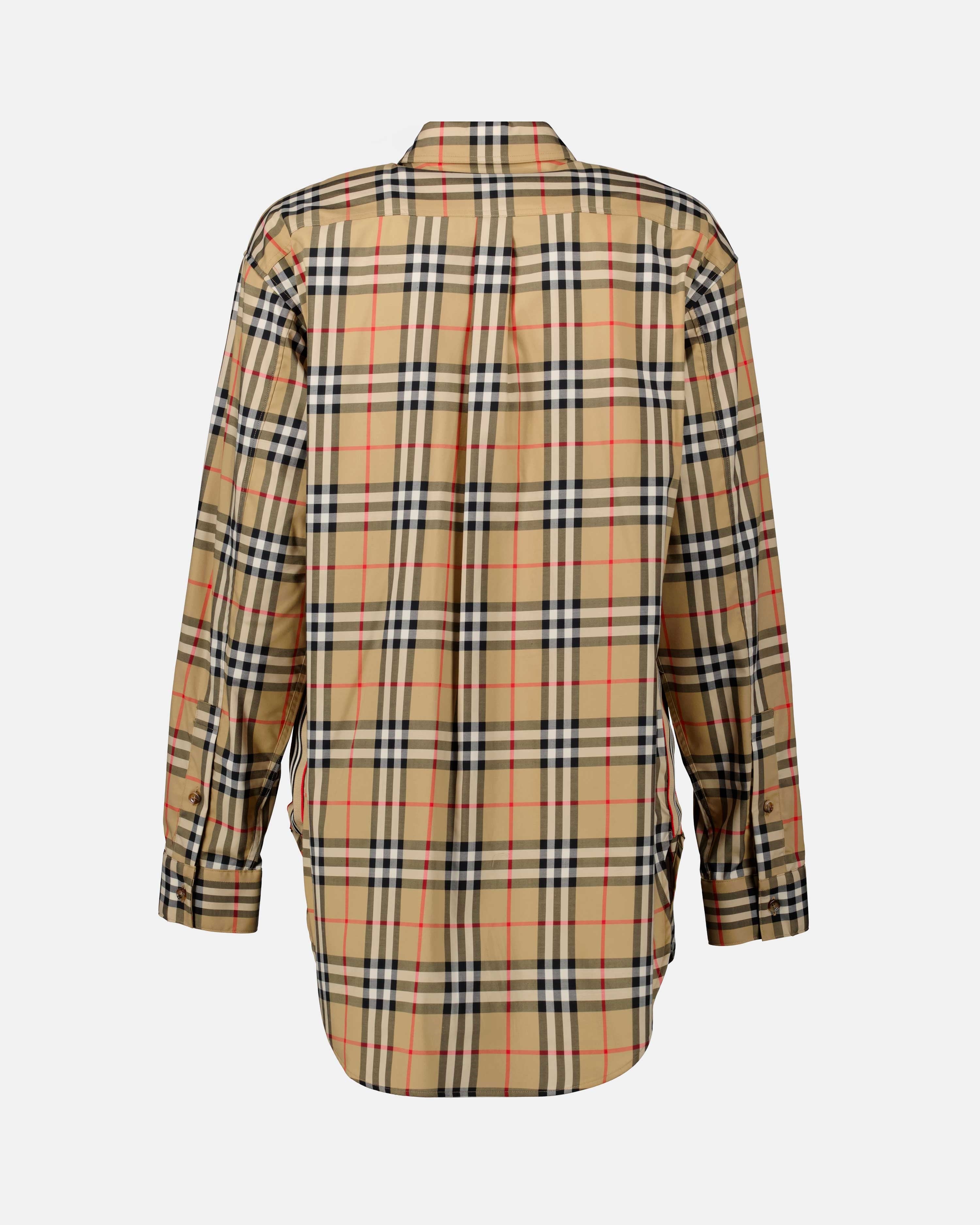 Camisas Chemise à carreaux Burberry Bege Femme