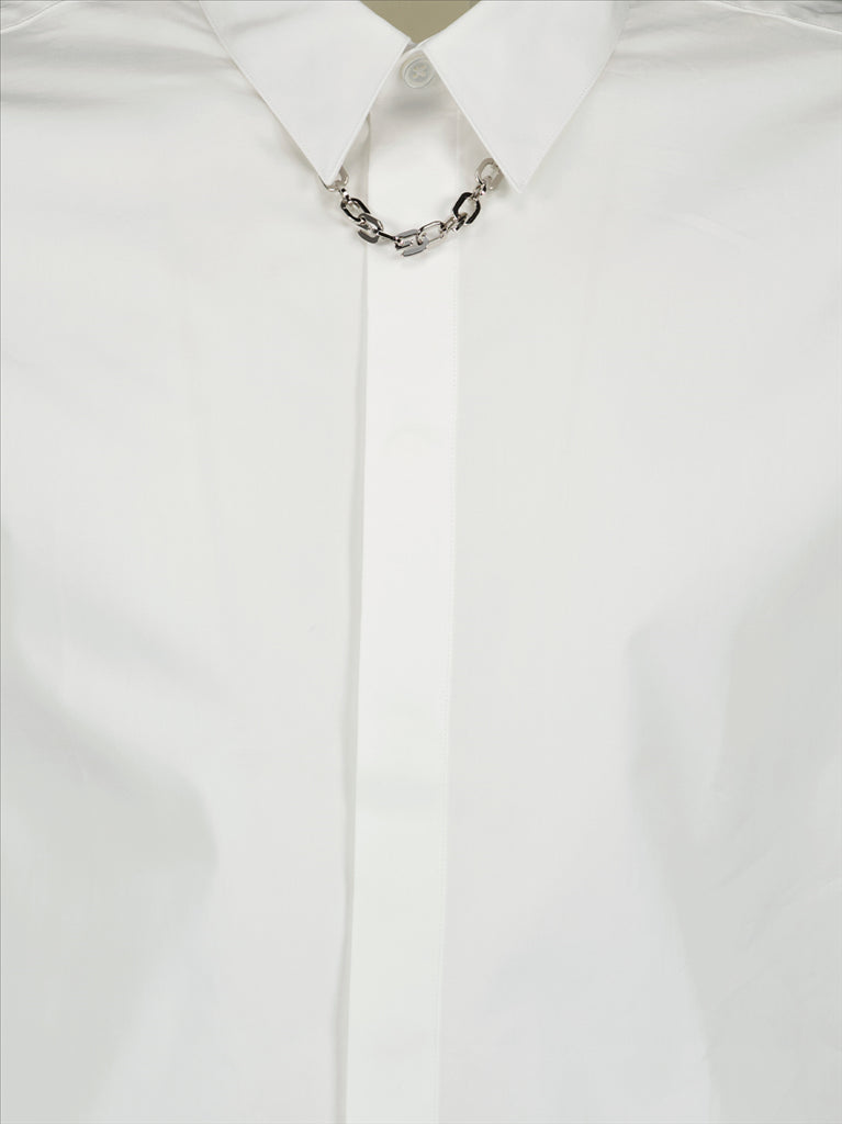 Chemises Chemise à chaîne Givenchy Blanc Homme