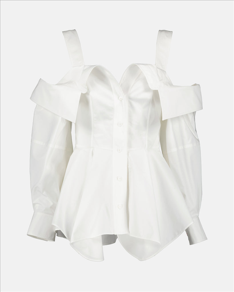 Tops Cutout shirt Alexander McQueen White Women
