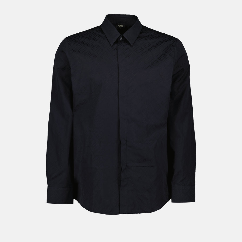 Shirts Baguette Shirt Fendi Black Man
