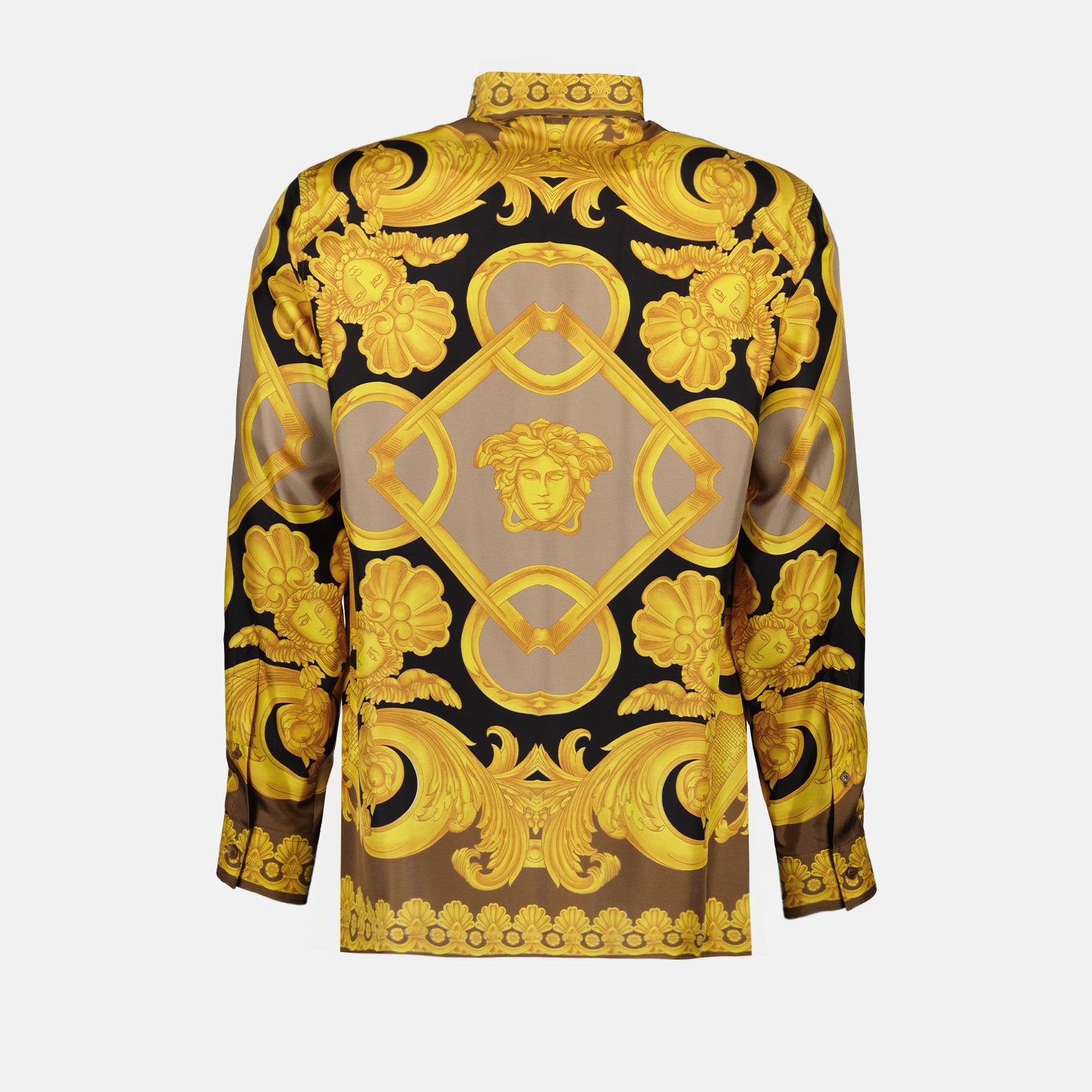 Camicie Chemise Barocco 660 Versace Giallo Homme