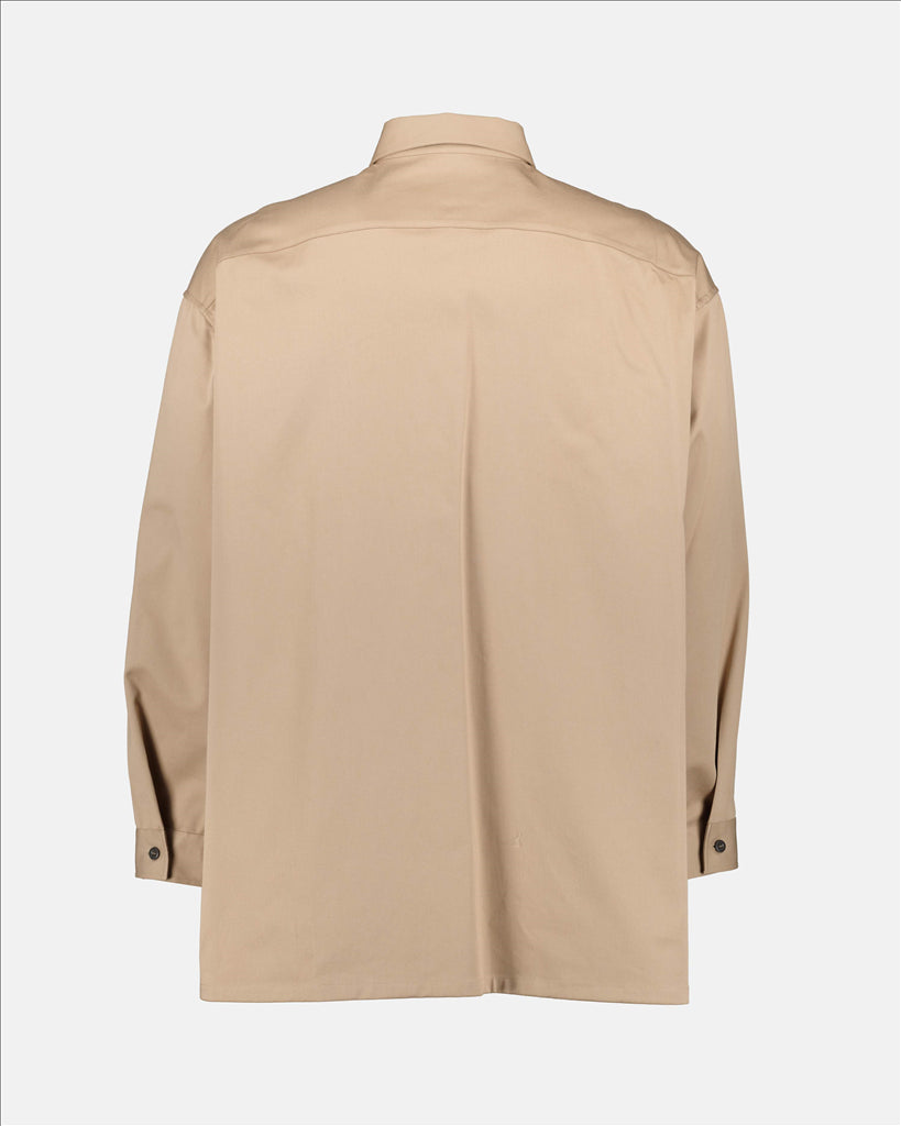 Shirts Triangle logo shirt Prada Beige Man