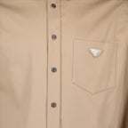 Shirts Triangle logo shirt Prada Beige Man
