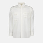 Shirts Multipocket shirt Fendi White Man
