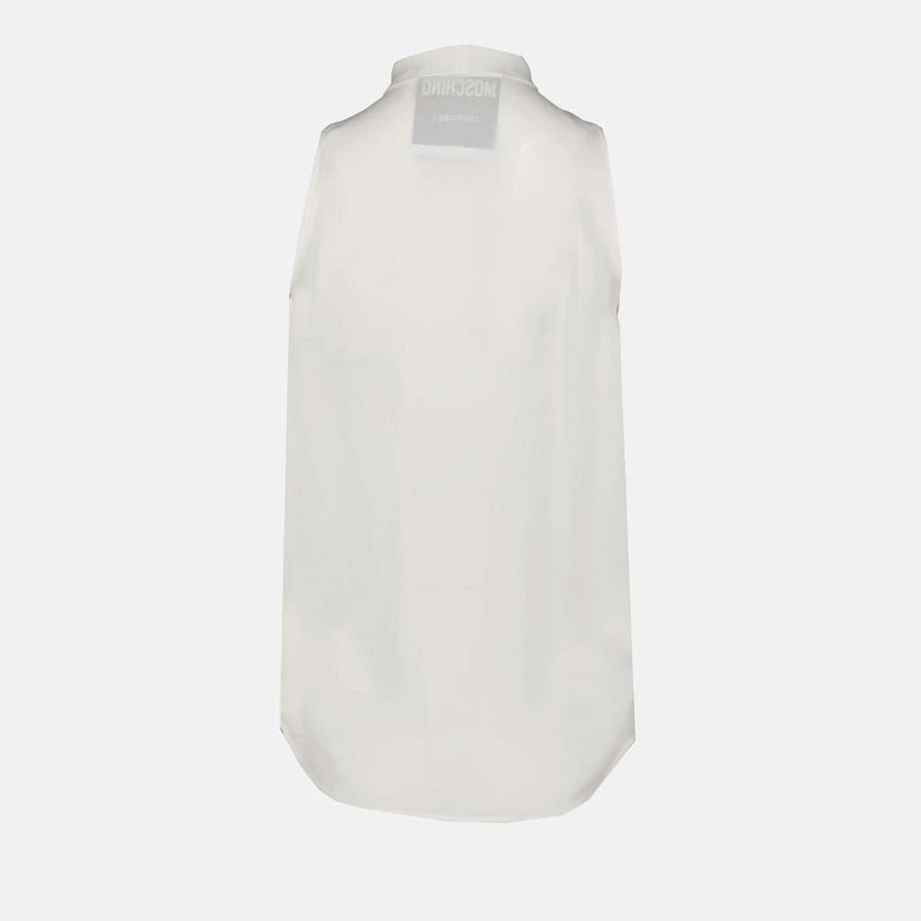 Chemises Chemise sans manches Moschino Blanc Femme