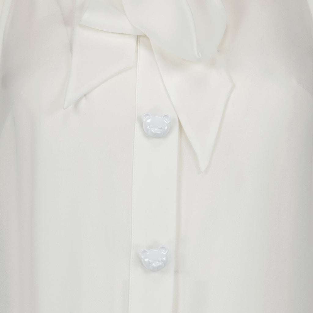 Chemises Chemise sans manches Moschino Blanc Femme