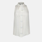 Chemises Chemise sans manches Moschino Blanc Femme