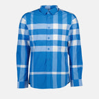 Knitwear Somerton Shirt Burberry Blue Man