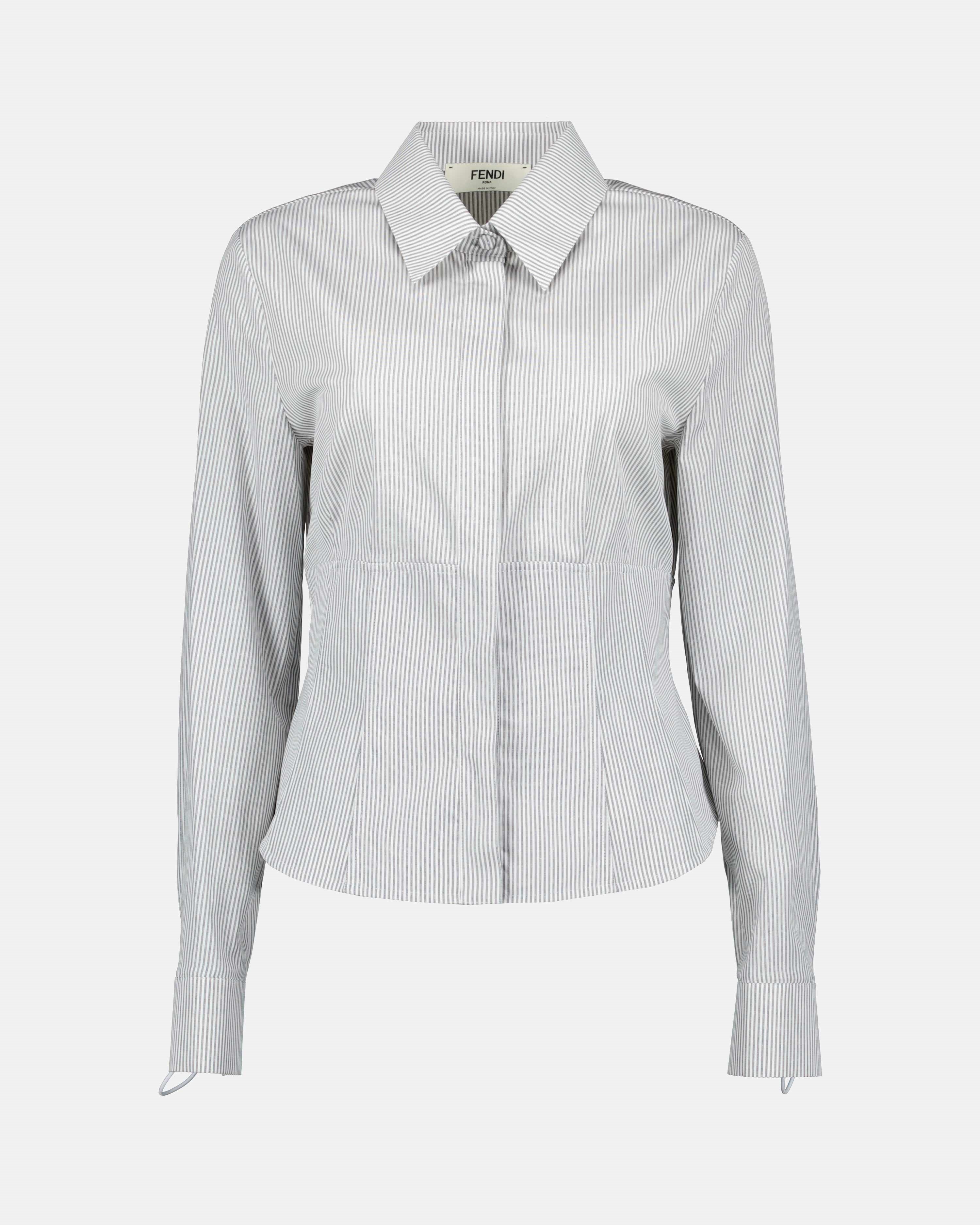 Hemden Chemise rayée Fendi Grau Femme