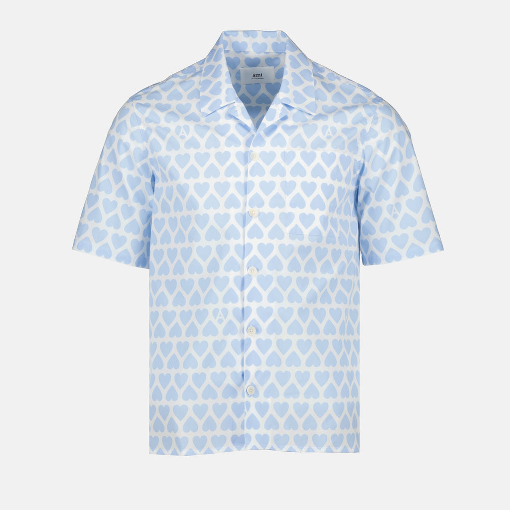 Chemises Chemise col requin Ami PARIS Bleu Homme